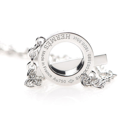 Hermes 18K White Gold Diamond Finesse Bracelet SH 7 of 8