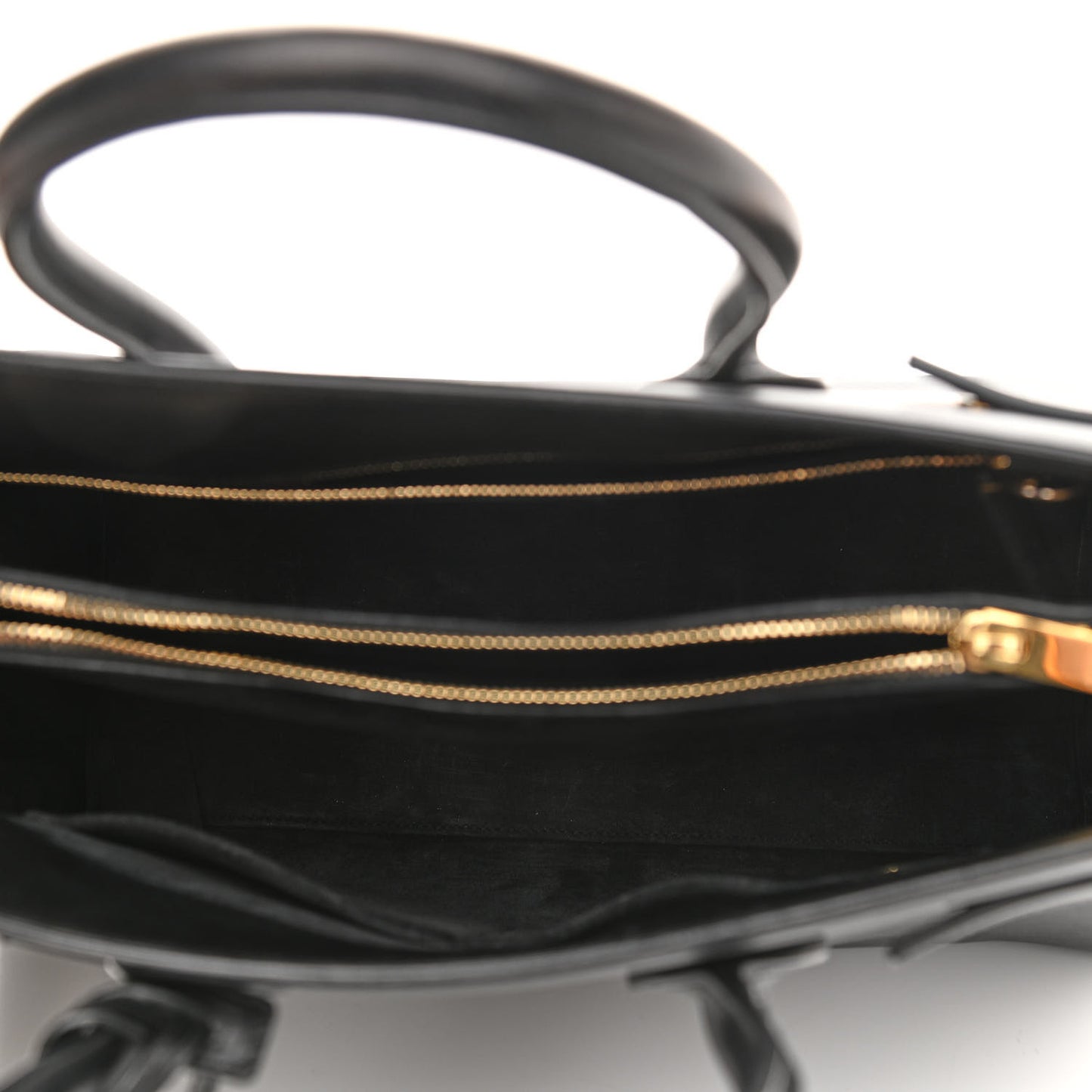 Calfskin Small Sac De Jour Black