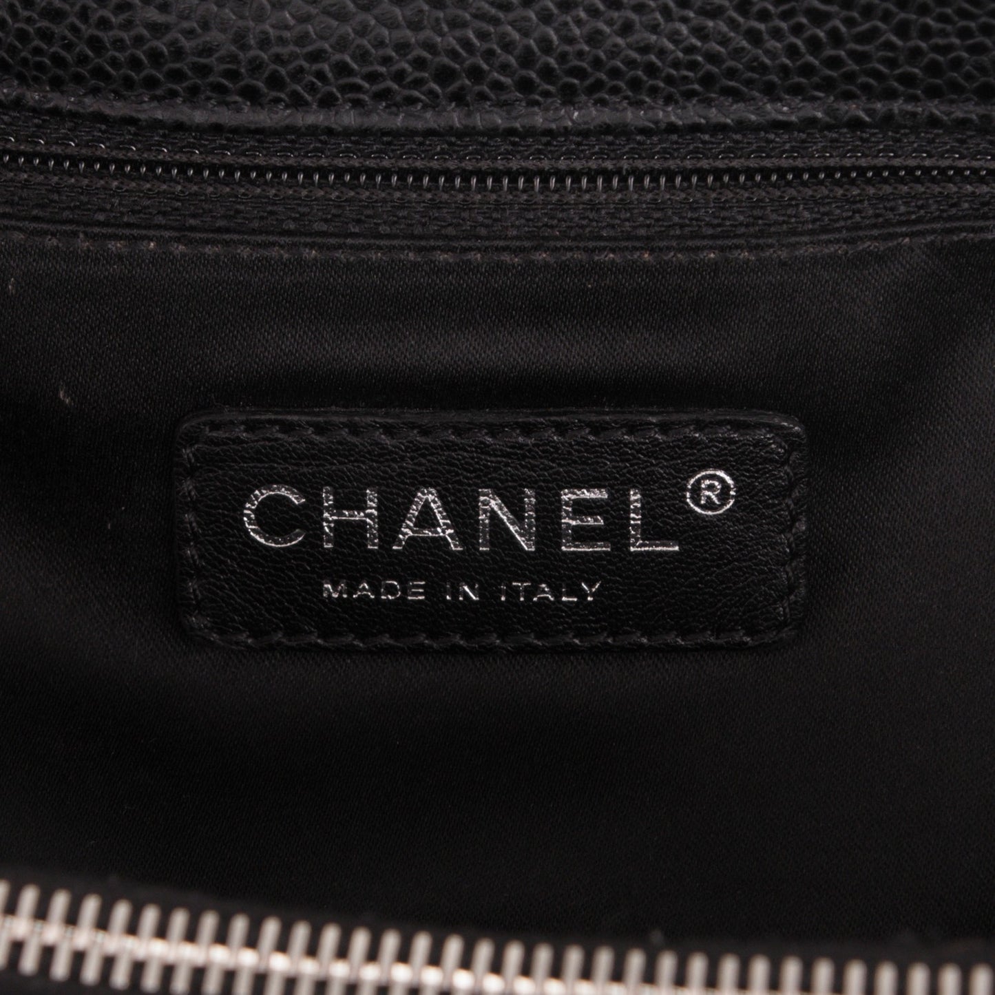 Caviar Quilted Grand Shopping Tote GST Black