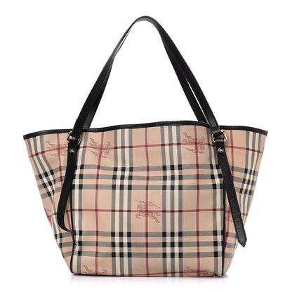 Burberry Haymarket Check Canterbury Tote Chocolate 1 of 15
