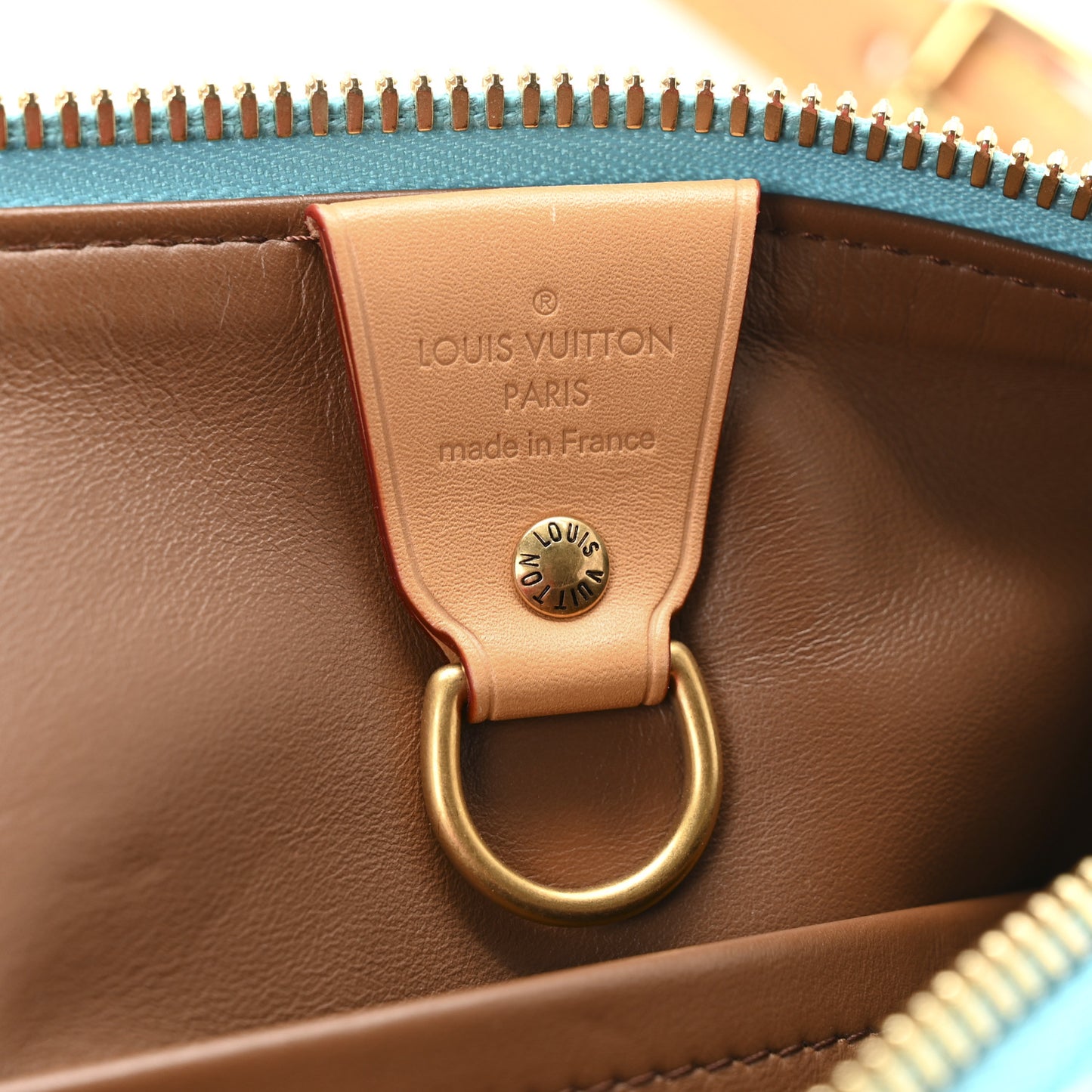 Calfskin Monogram Speedy P9 Bandouliere 40 Turquoise