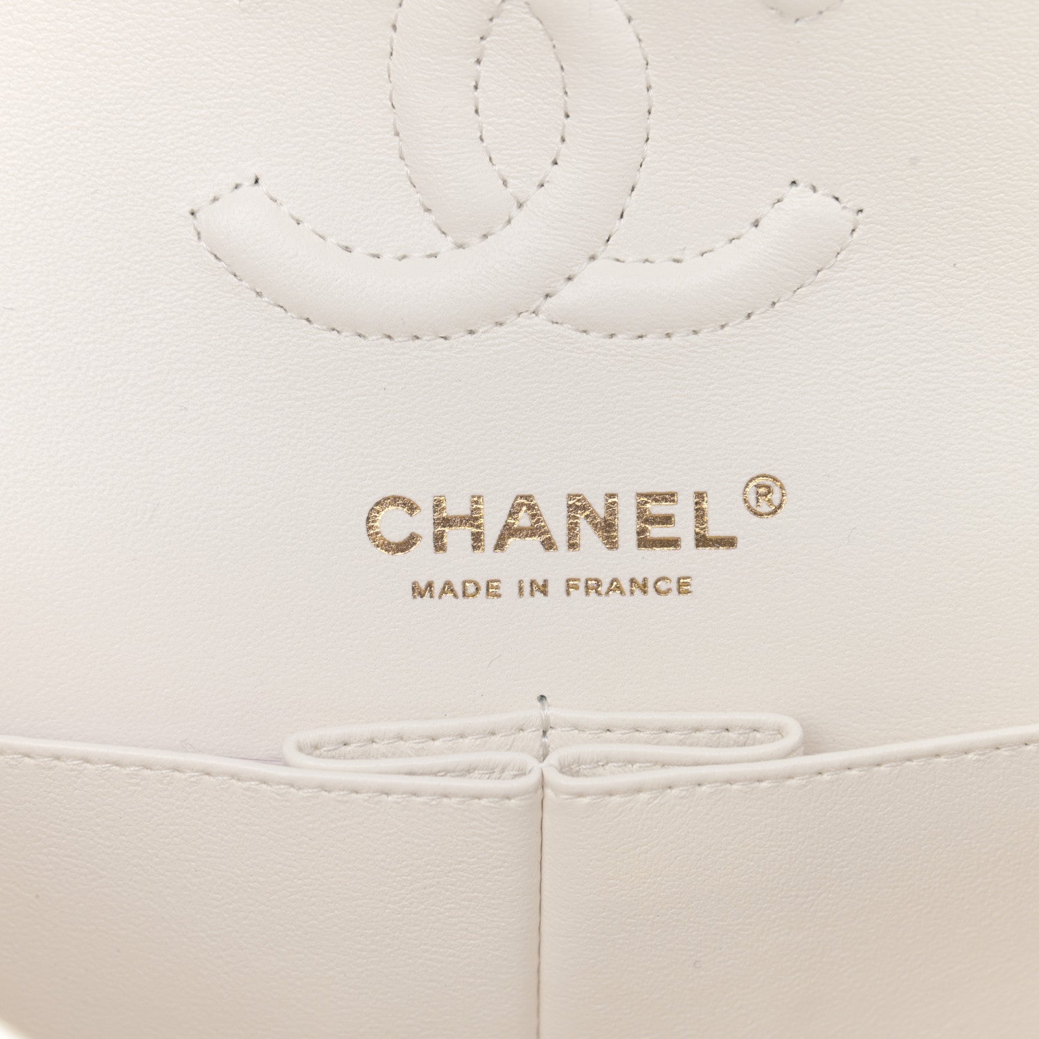Chanel Caviar Quilted Small Double Flap White 6 of 10
