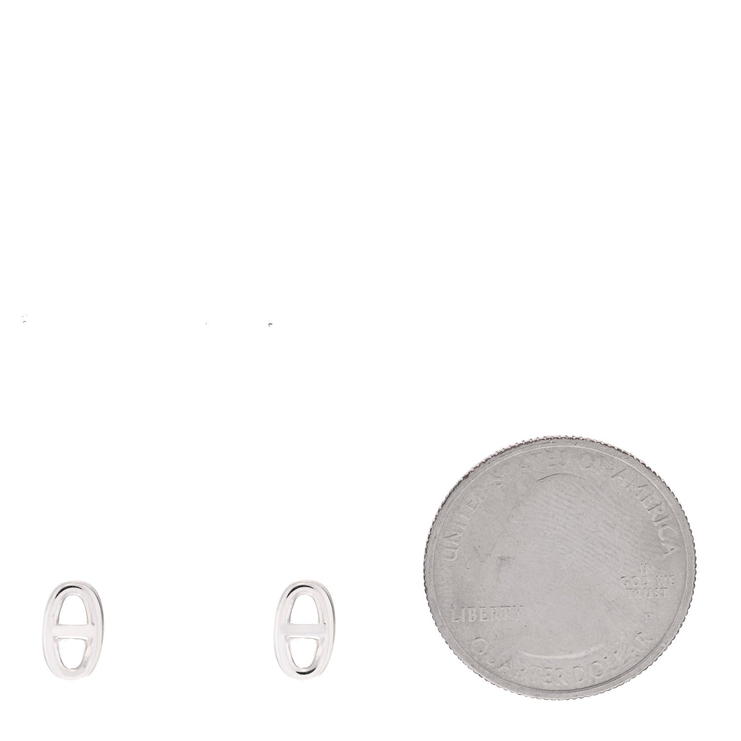 Hermes Sterling Silver TPM Farandole Earrings 2 of 6