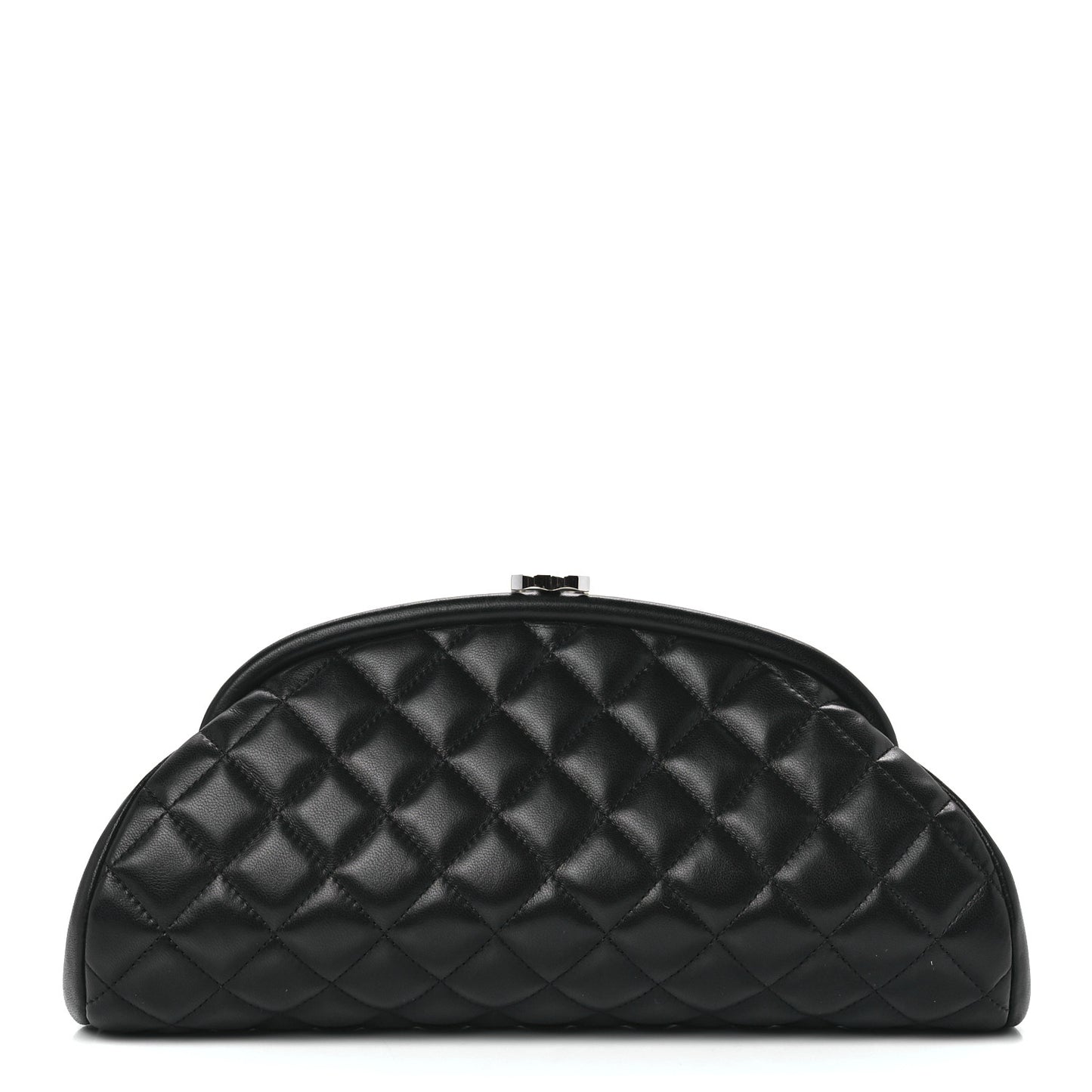 Lambskin Quilted Timeless Clutch Black