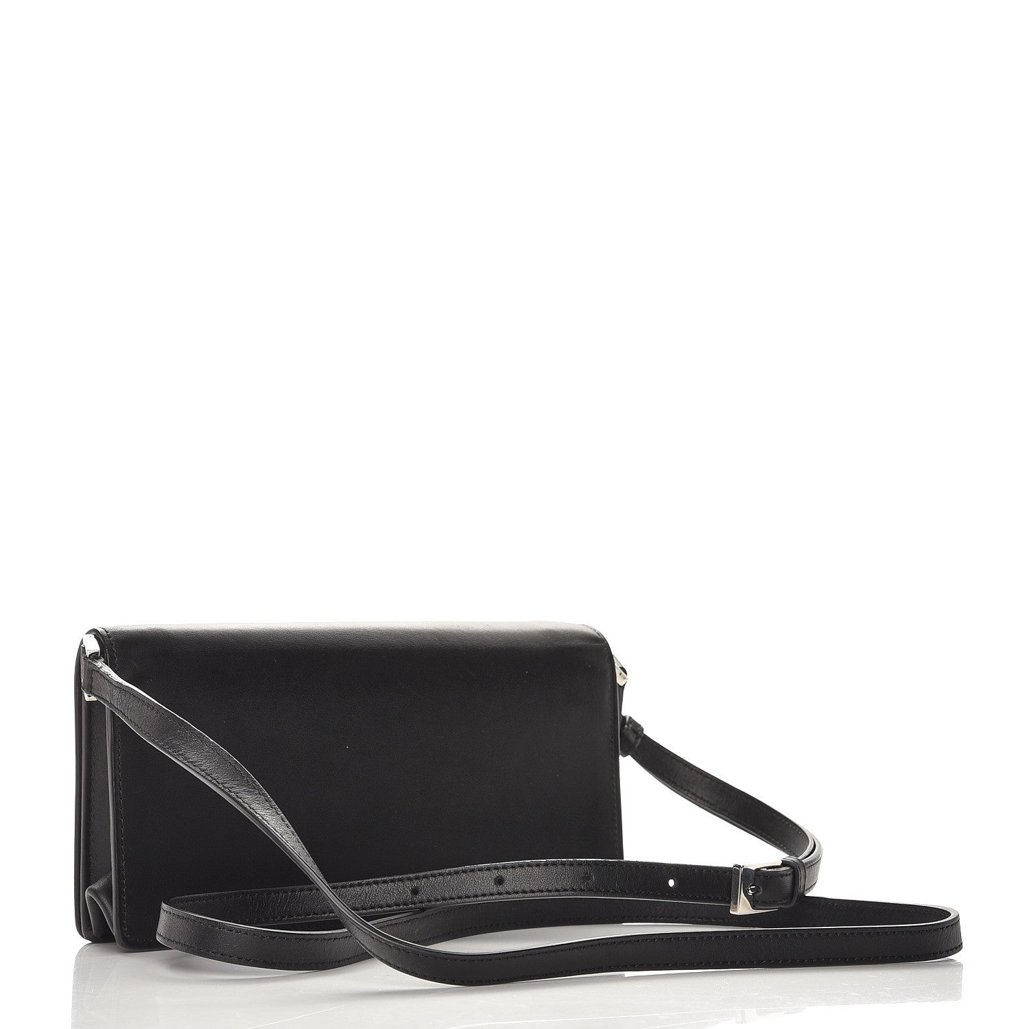 Givenchy Calfskin Logo Debossed Crossbody Black 3 of 7