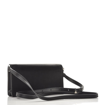 Givenchy Calfskin Logo Debossed Crossbody Black 3 of 7