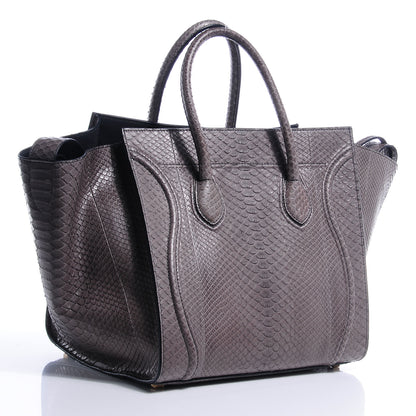 Celine Python Medium Phantom Luggage Grey 3 of 7