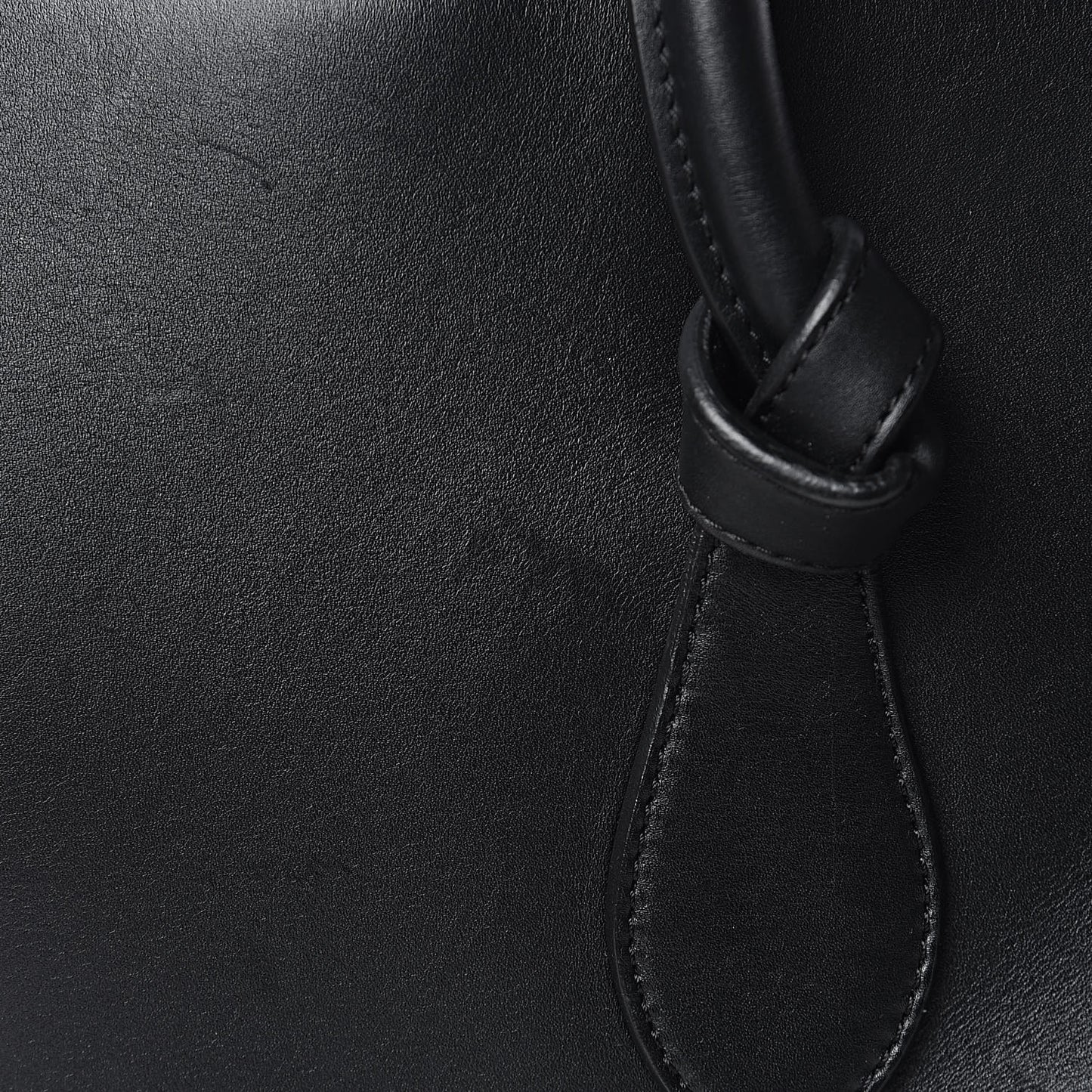 Smooth Calfskin Medium Tie Knot Tote Black
