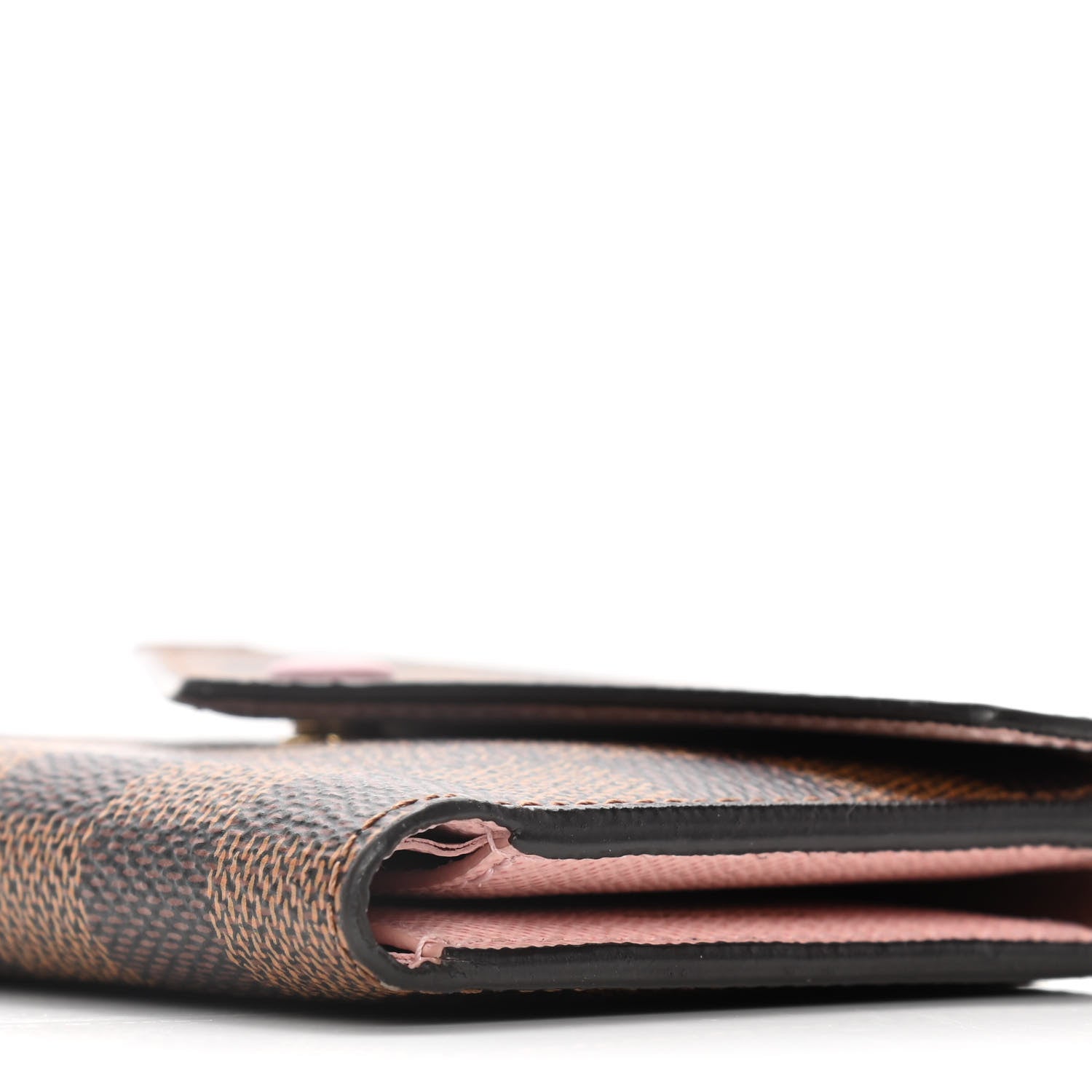 Louis Vuitton Damier Ebene Victorine Wallet Rose Ballerine 9 of 12