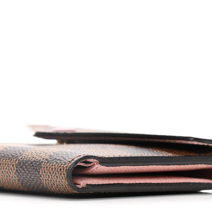 Louis Vuitton Damier Ebene Victorine Wallet Rose Ballerine 9 of 12