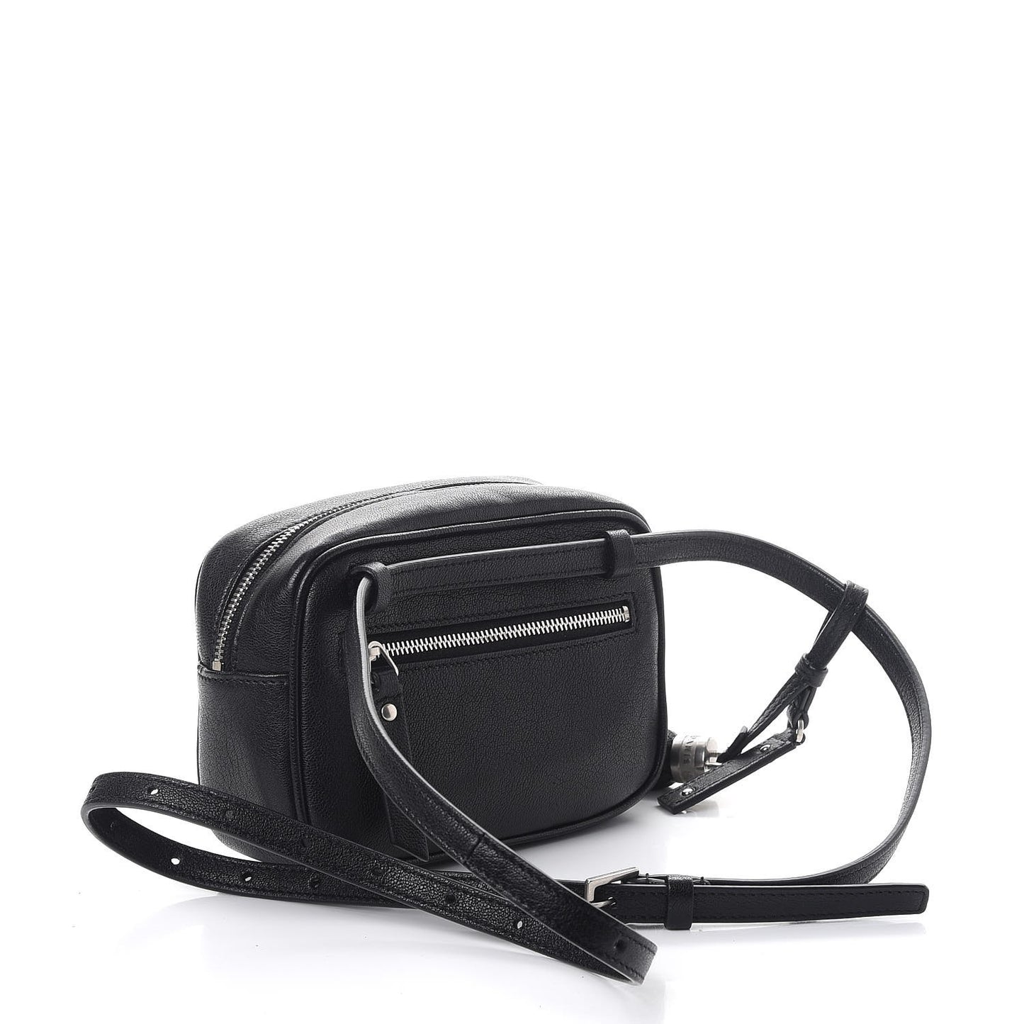 Lambskin Monogram Lou Belt Bag Black