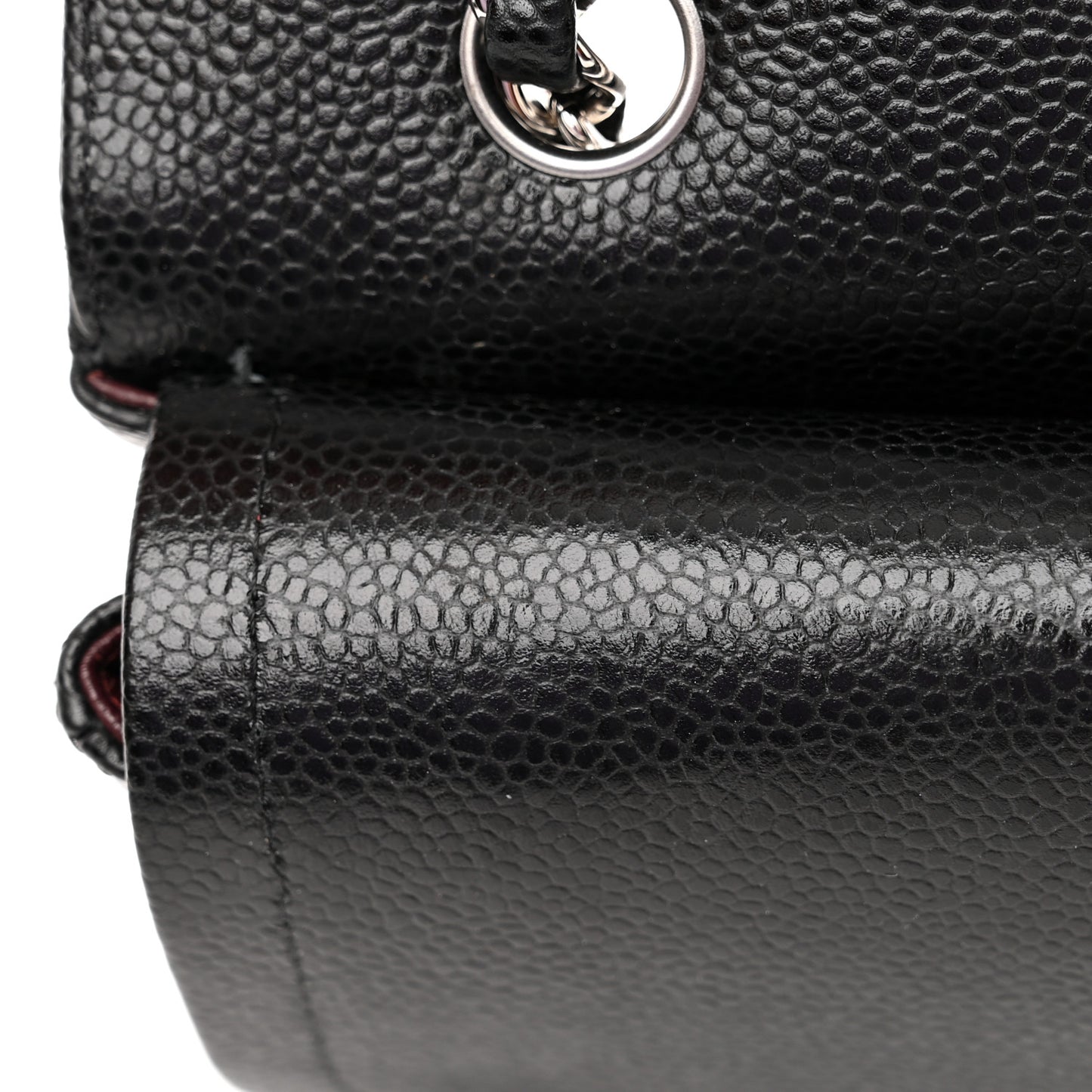 Caviar Quilted Small Double Flap Black