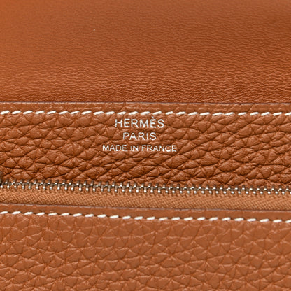 Hermes Togo Dogon Compact Wallet Gold 6 of 7