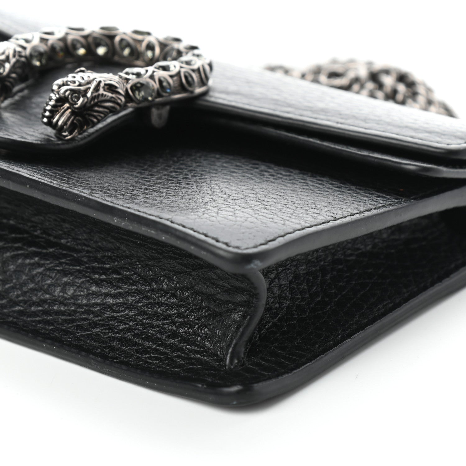 Gucci Calfskin Super Mini Dionysus Shoulder Bag Black 9 of 9