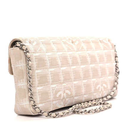 Chanel Nylon Travel East West Flap Beige 3 of 16