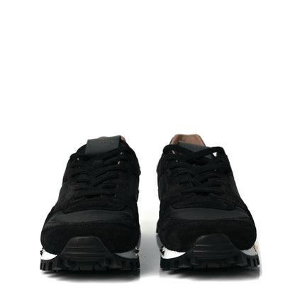 Valentino Garavani Suede Nylon Camouflage Womens Soul Rockstud Sneakers 39.5 Black 3 of 8