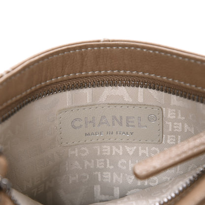 Chanel Lambskin Surpique Stitch Pochette Beige 5 of 9