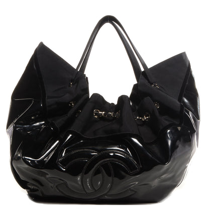Chanel Vinyl Stretch Spirit Large Cabas Tote Black 1 of 7