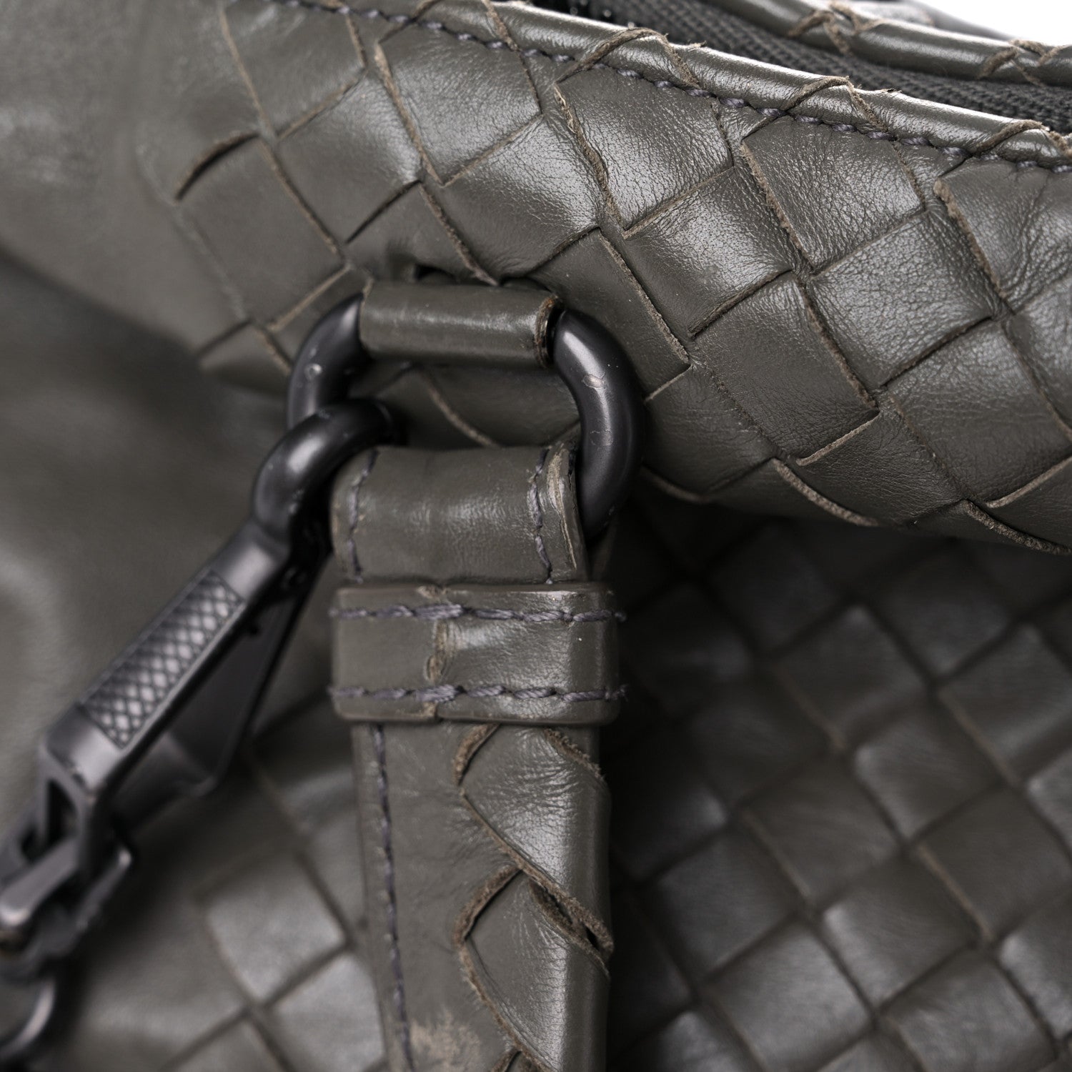 Bottega Veneta Calfskin Intrecciato Large Leggero Tote Kaki Fondente 39 of 43