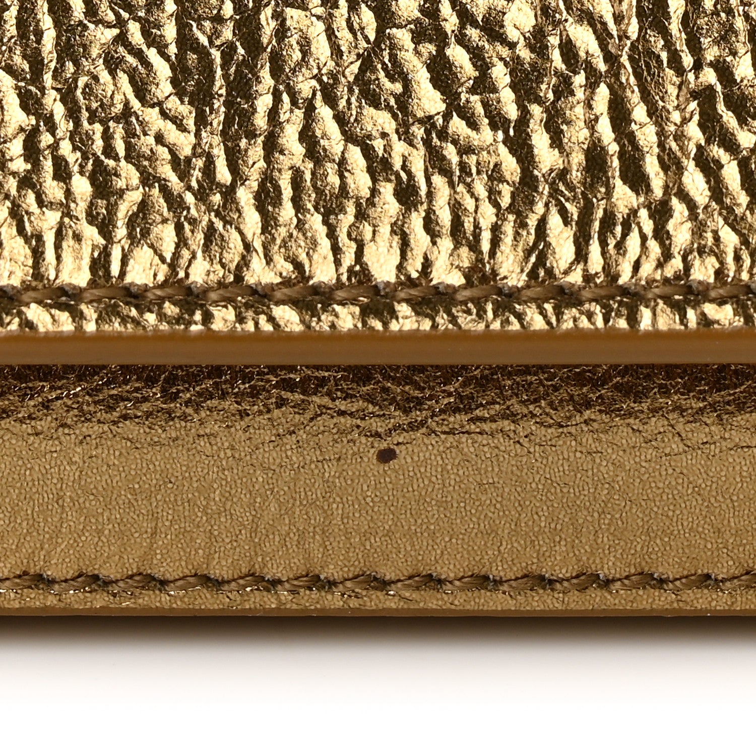 Saint Laurent Metallic Calfskin Monogram Large Belle De Jour Clutch Gold 10 of 12