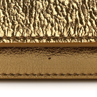 Saint Laurent Metallic Calfskin Monogram Large Belle De Jour Clutch Gold 10 of 12