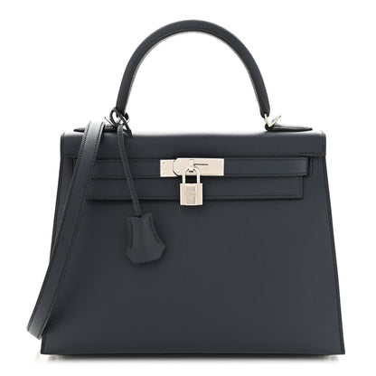 Hermes Epsom Kelly Sellier 28 Bleu Indigo 1 of 11