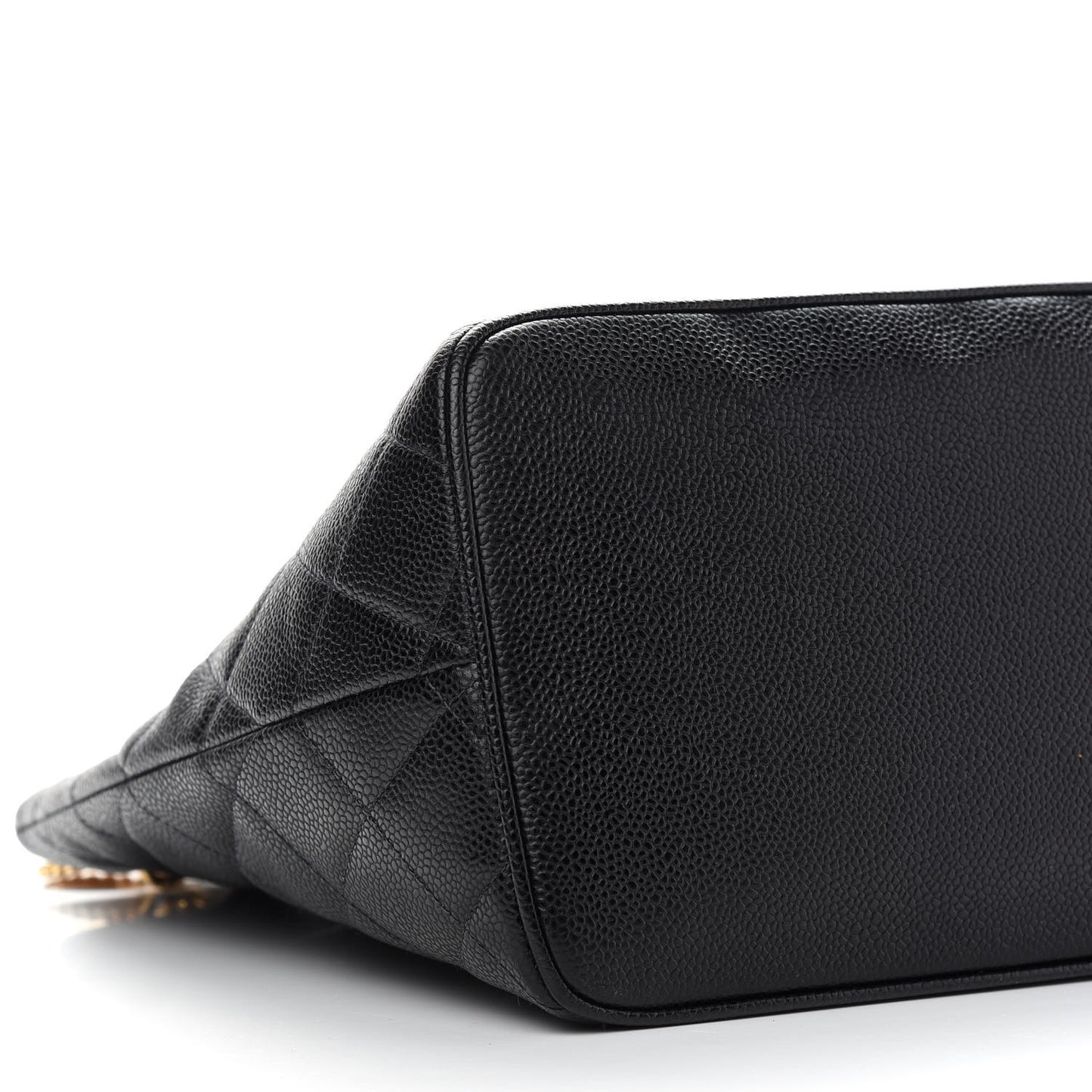 Caviar Quilted Medallion Tote Black
