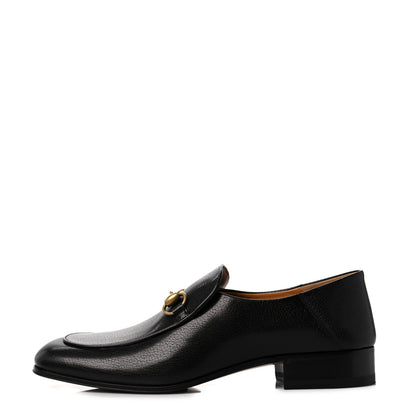 Gucci Goatskin Mens Horsebit Loafers 8 Black 1 of 9