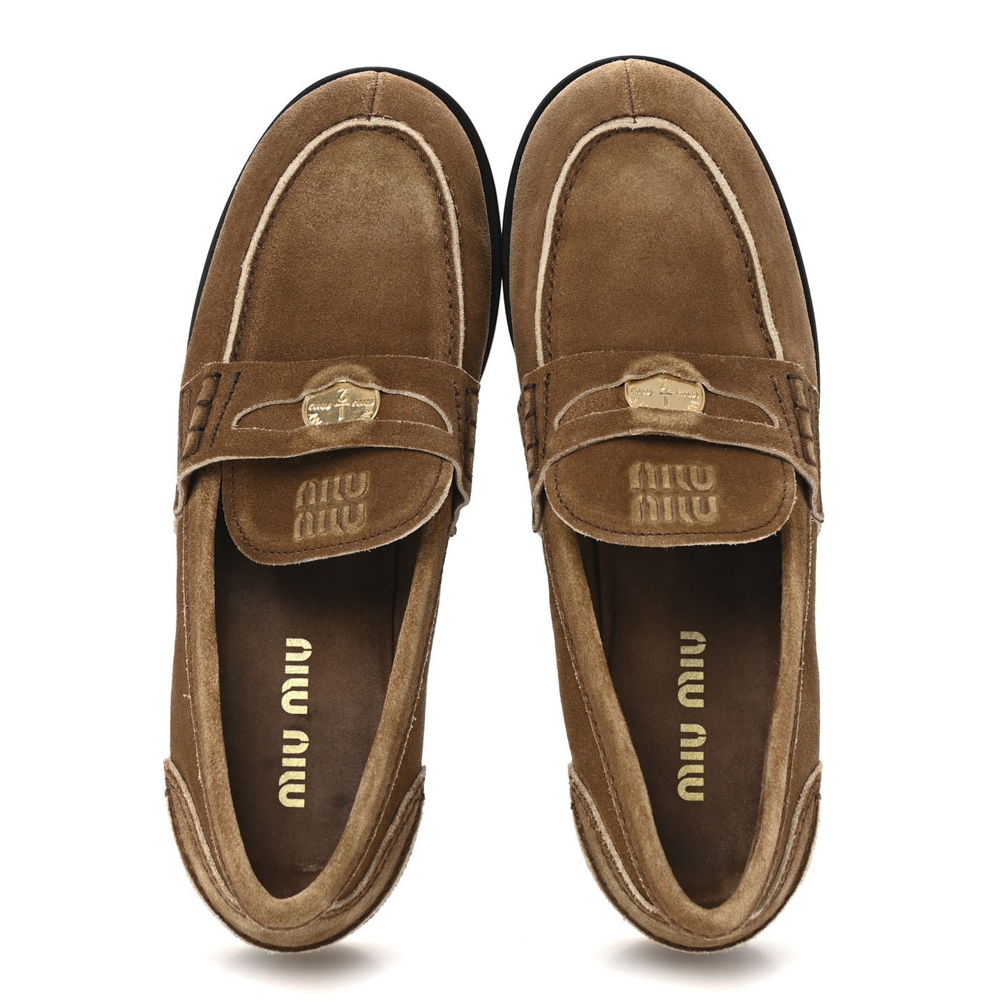 Suede Penny Loafers 40 Cannella