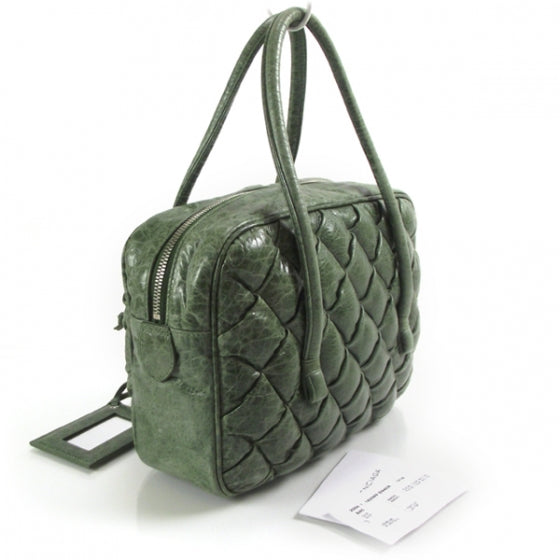 Balenciaga Leather Mini Matelasse Bag Origan 3 of 9