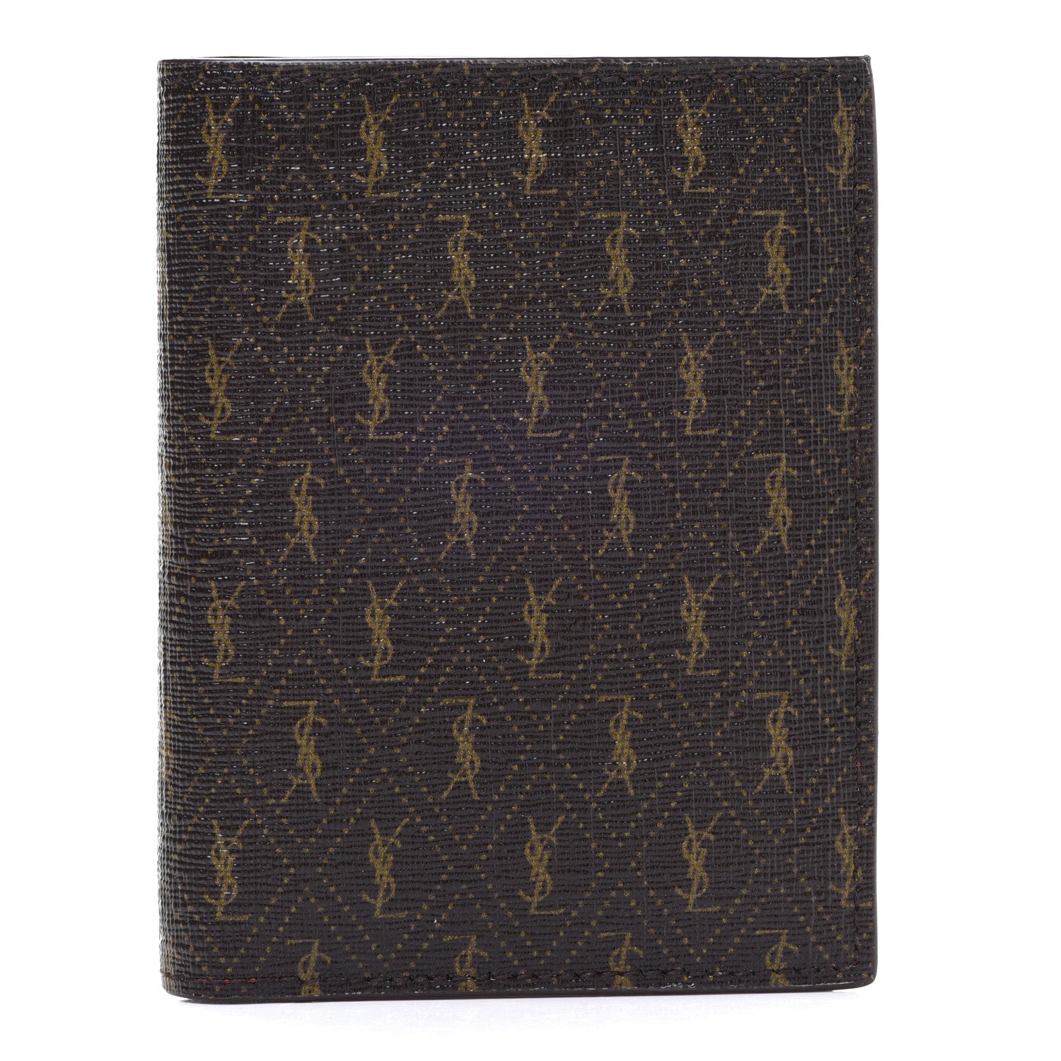 Saint Laurent Classic Toile Monogram Bi-Fold Wallet Brown 1 of 8