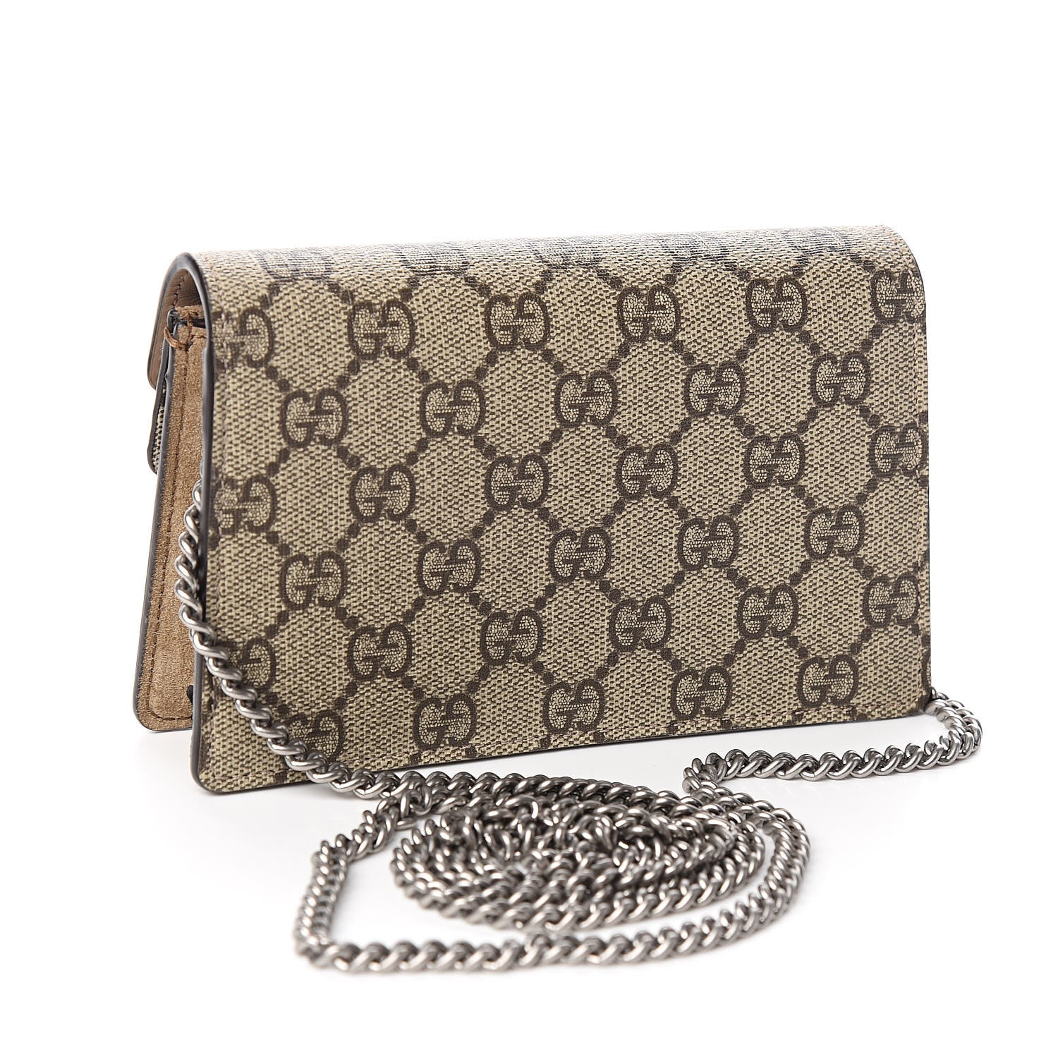 Gucci GG Supreme Monogram Super Mini Dionysus Shoulder Bag Taupe 2 of 10