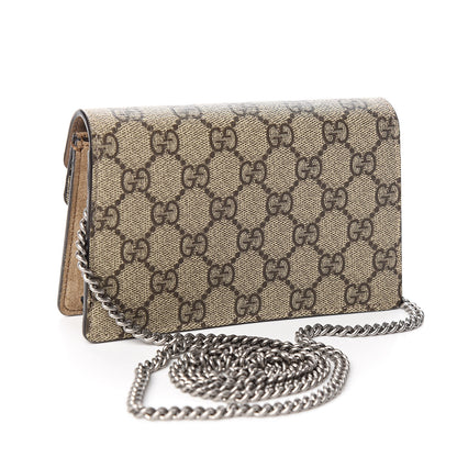 Gucci GG Supreme Monogram Super Mini Dionysus Shoulder Bag Taupe 2 of 10