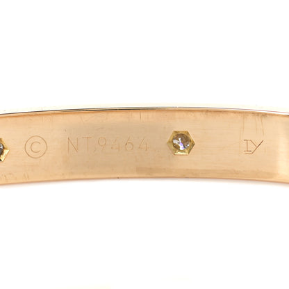 Cartier 18K Yellow Gold 10 Diamond LOVE Bracelet 19 5 of 6