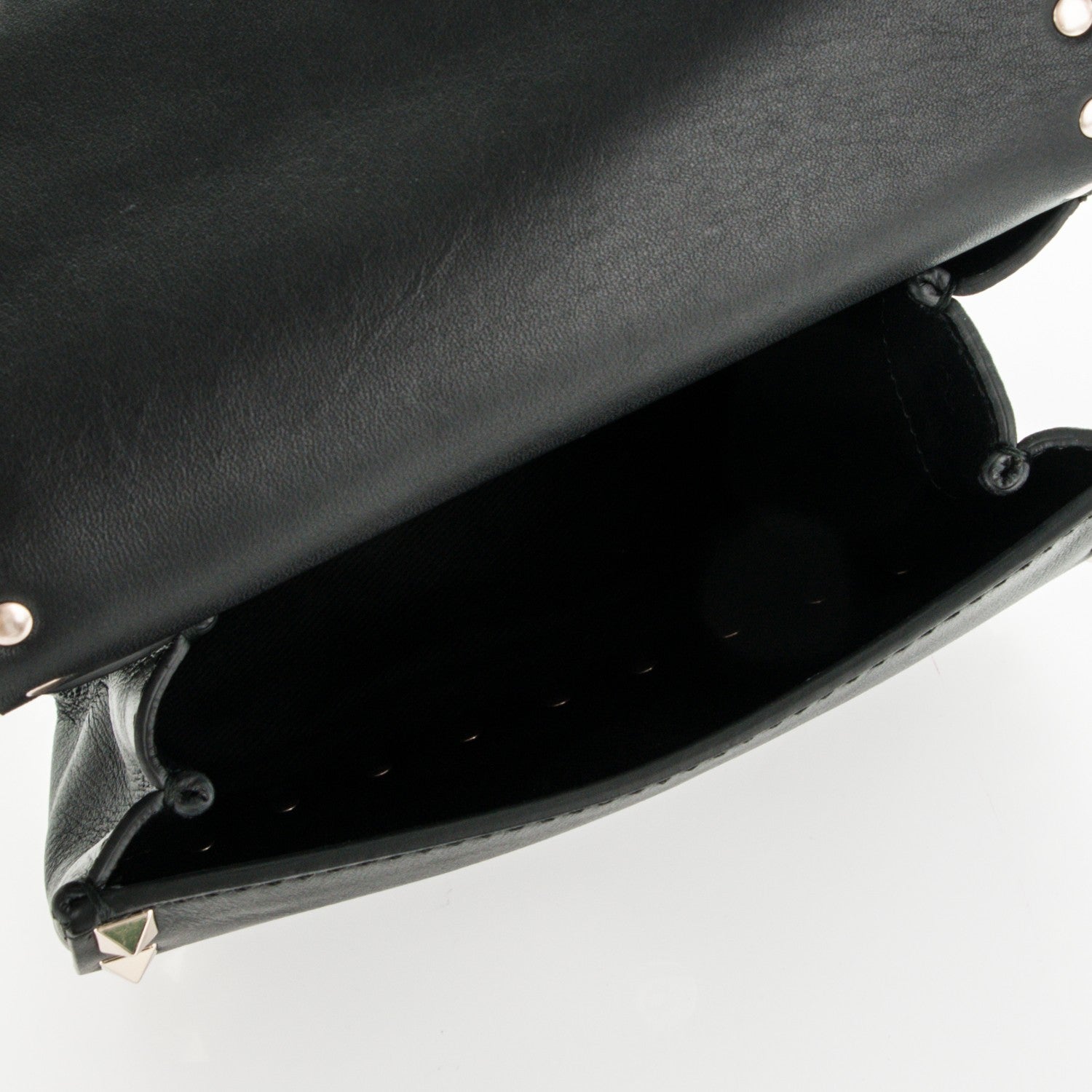 Valentino Garavani Calfskin Rockstud Belt Bag Black 5 of 7