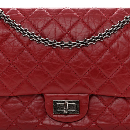 Chanel Aged Calfskin Quilted 2.55 Reissue 227 Flap Red 7 of 10
