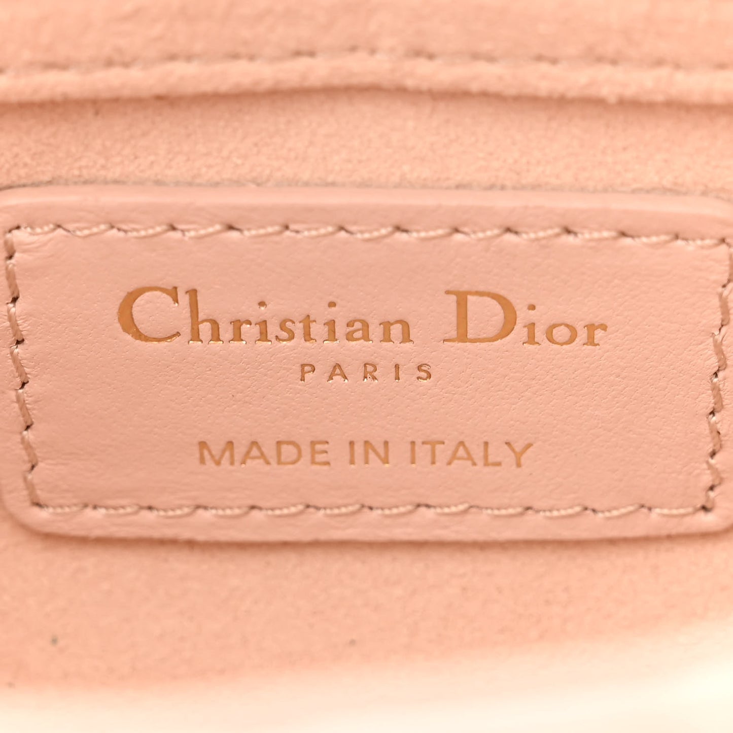 Lambskin Cannage Micro Lady D-Joy Rose De Vents