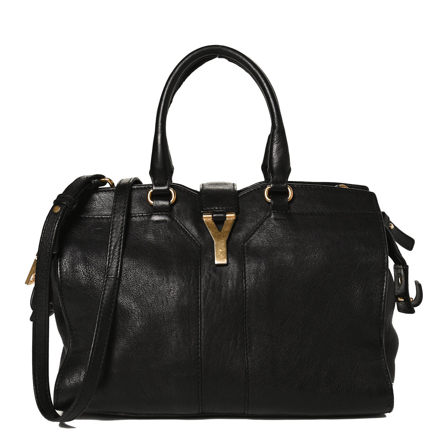 Saint Laurent Sheepskin Small Cabas ChYc Black 1 of 14