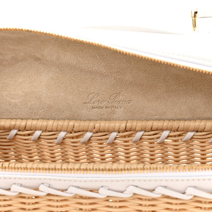 Loro Piana Wicker Calfskin L19 Extra Pocket Pouch White 6 of 13