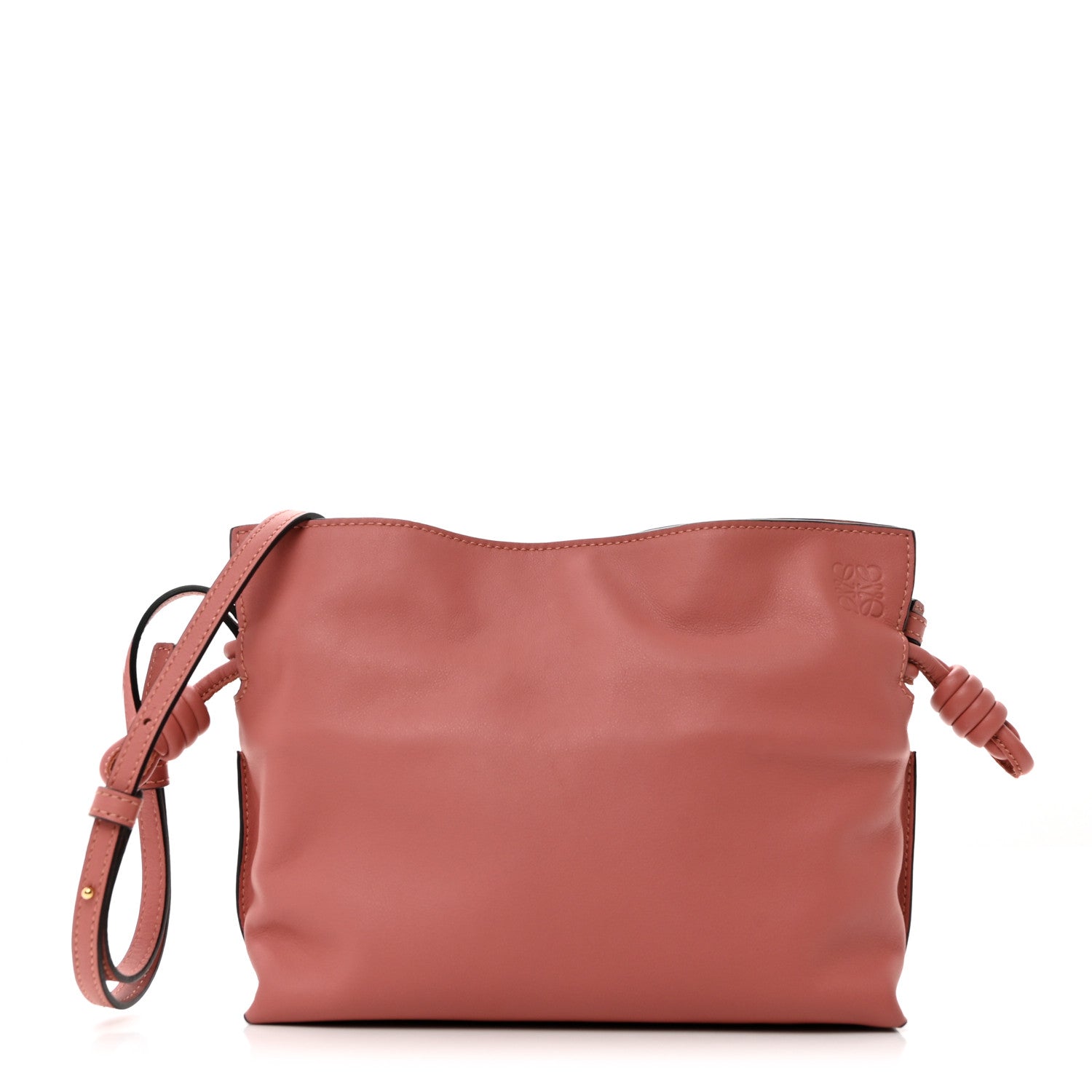 Loewe Calfskin Mini Flamenco Knot Clutch Pink 1 of 10