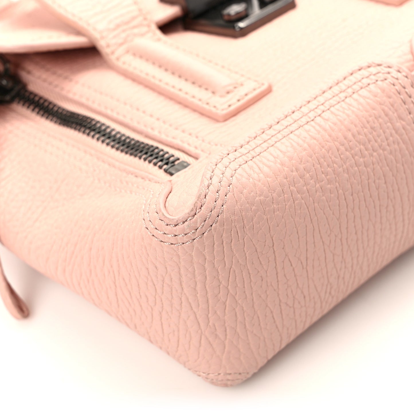 Textured Calfskin Mini Pashli Satchel Petal