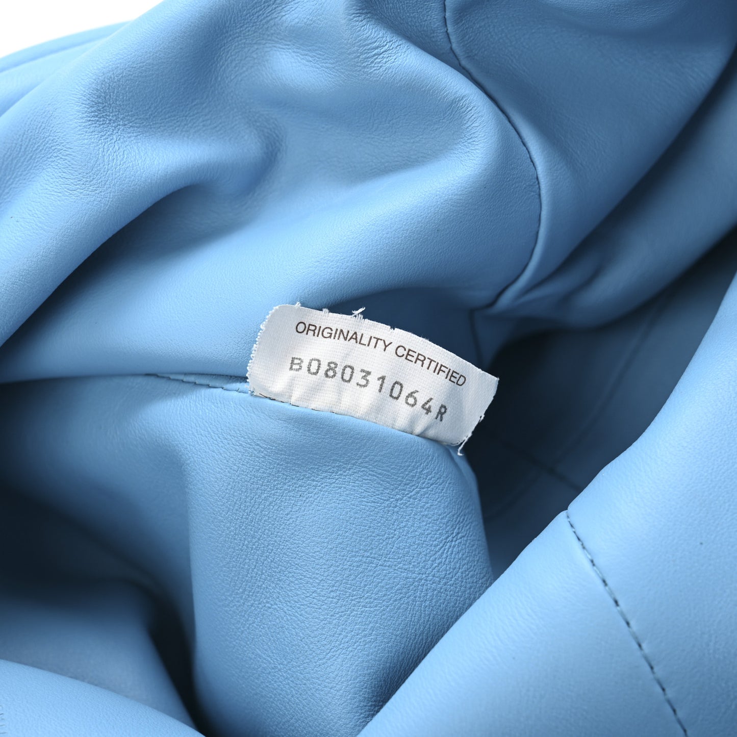 Smooth Butter Calf The Pouch Oversized Clutch Sky Blue