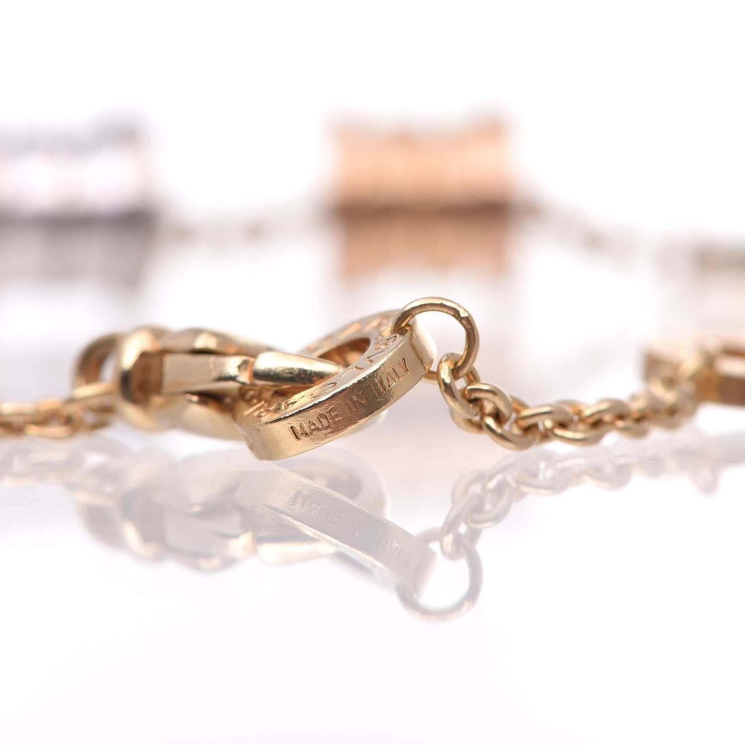 Bulgari 18K Yellow Rose White Gold B.Zero1 Bracelet 6 of 6