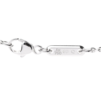 Chopard 18K White Gold Diamond Happy Diamonds Hamsa Pendant Necklace 5 of 6