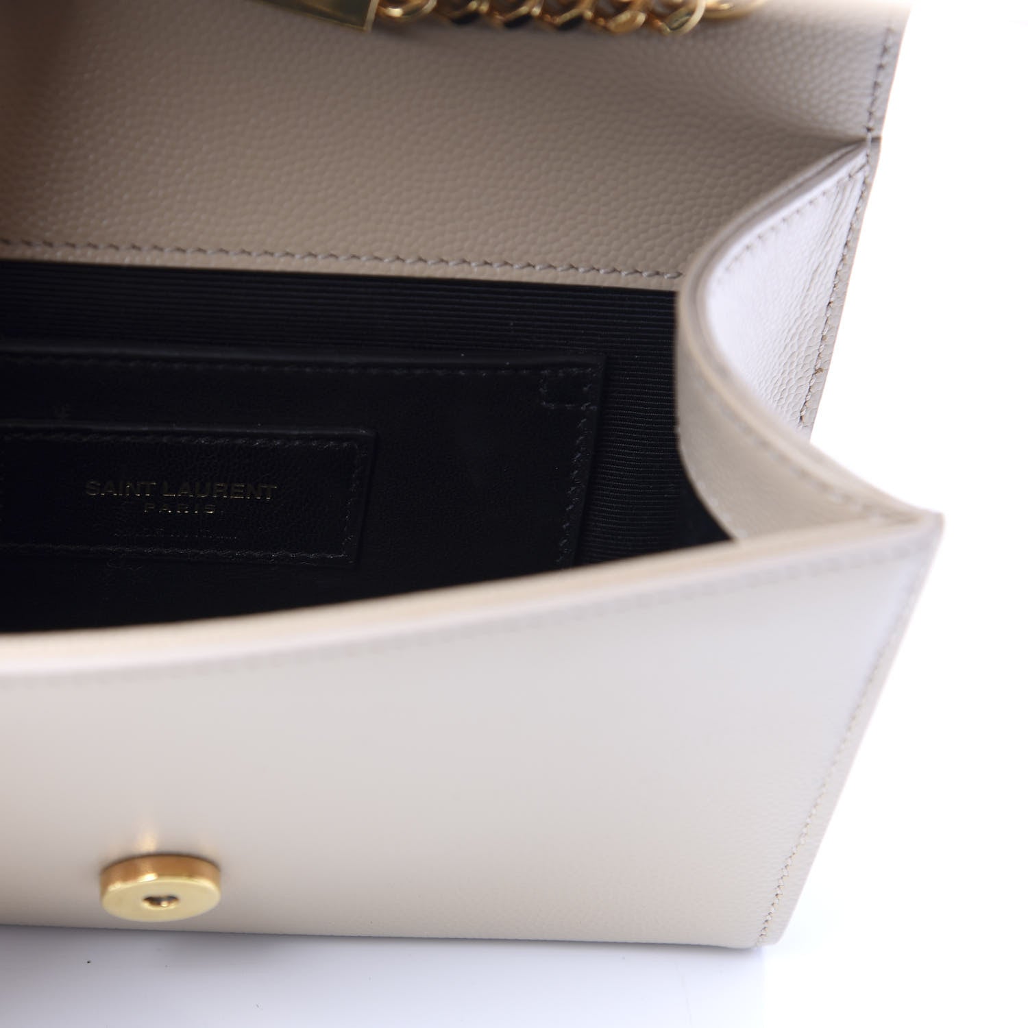 Saint Laurent Grain De Poudre Small Monogram Kate Satchel Nude Powder 6 of 11