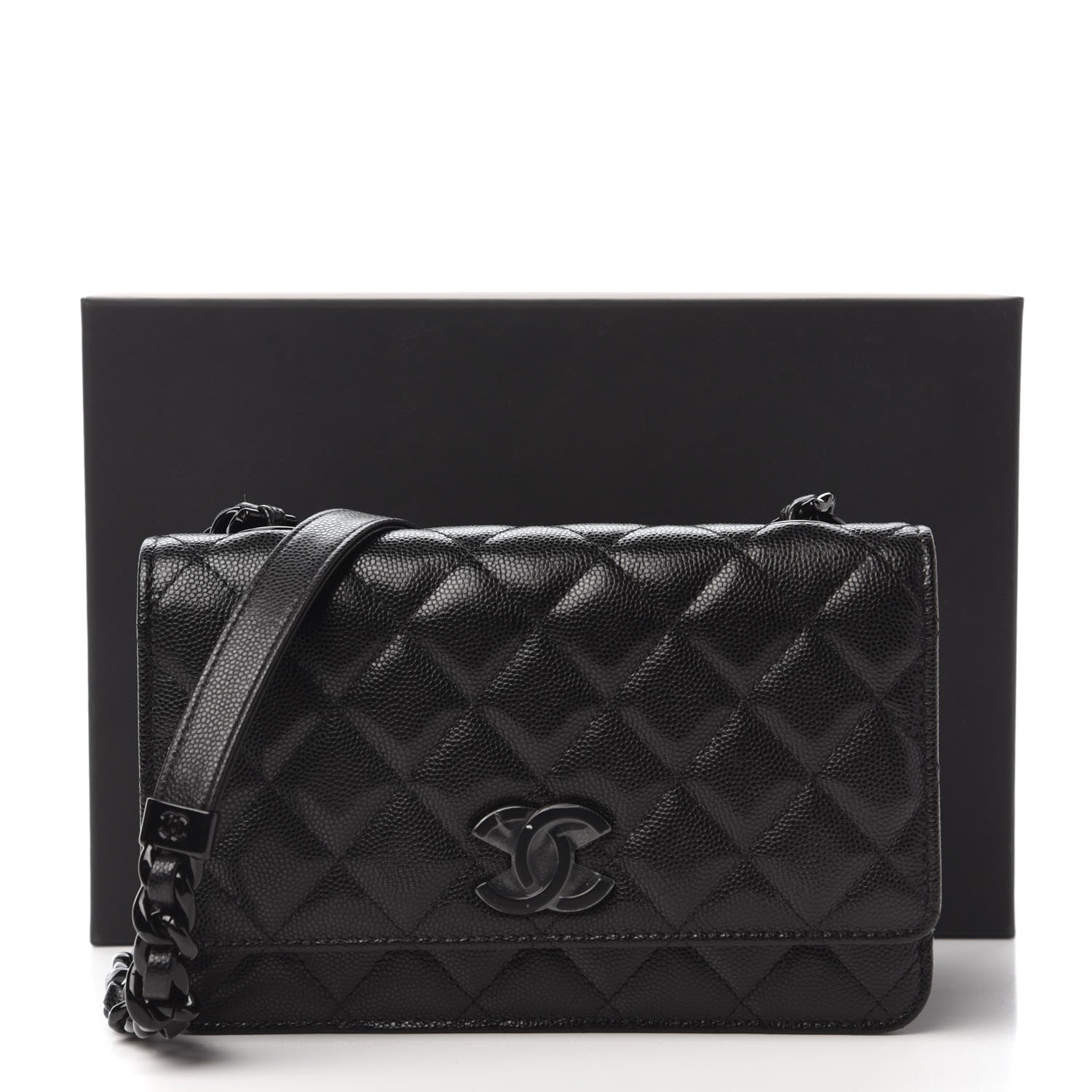 Chanel Caviar Quilted My Everything Wallet On Chain WOC Black 22 of 25