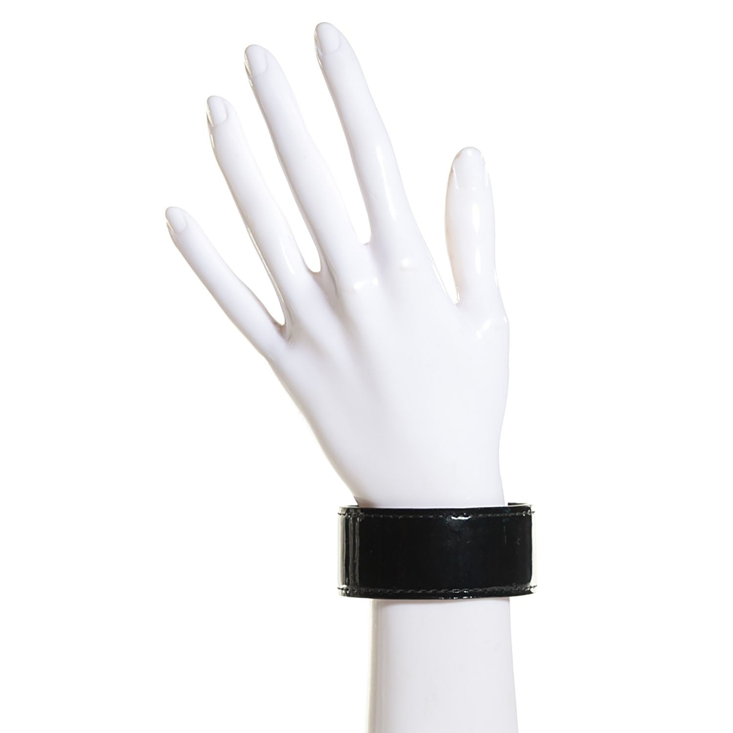 Louis Vuitton Patent Save It Bracelet 19 Black 9 of 14