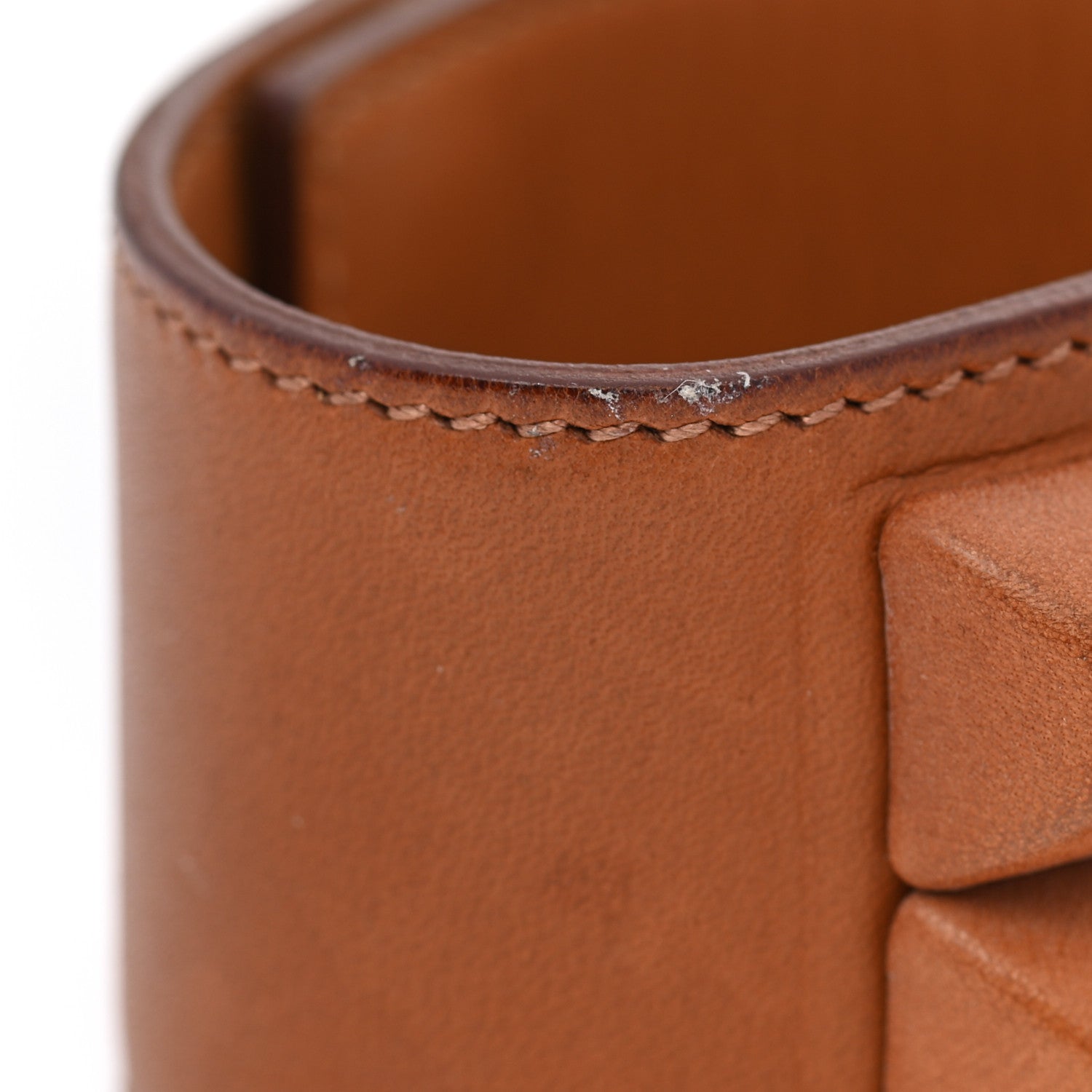 Hermes Box Collier de Chien CDC Shadow Bracelet S Cognac 7 of 8