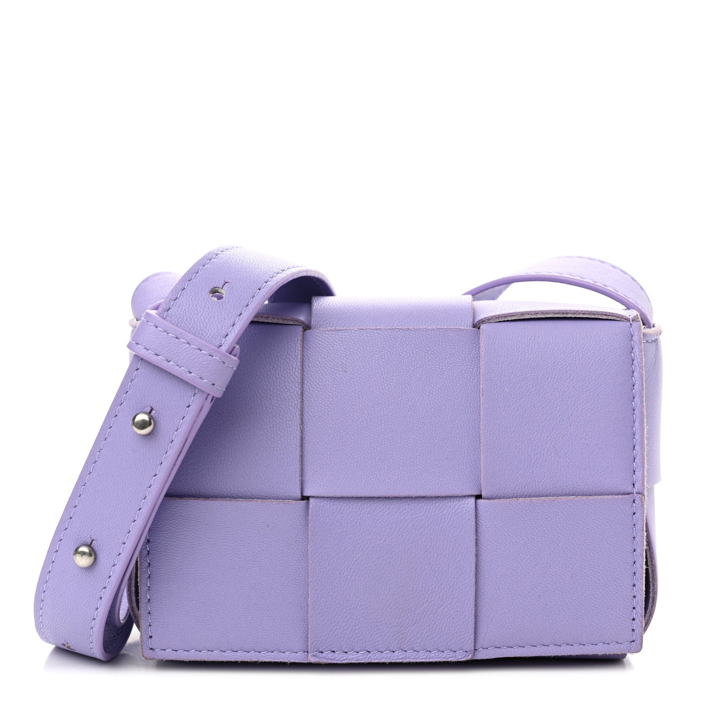 Lambskin Intreccio Candy Cassette Crossbody Bag Wisteria