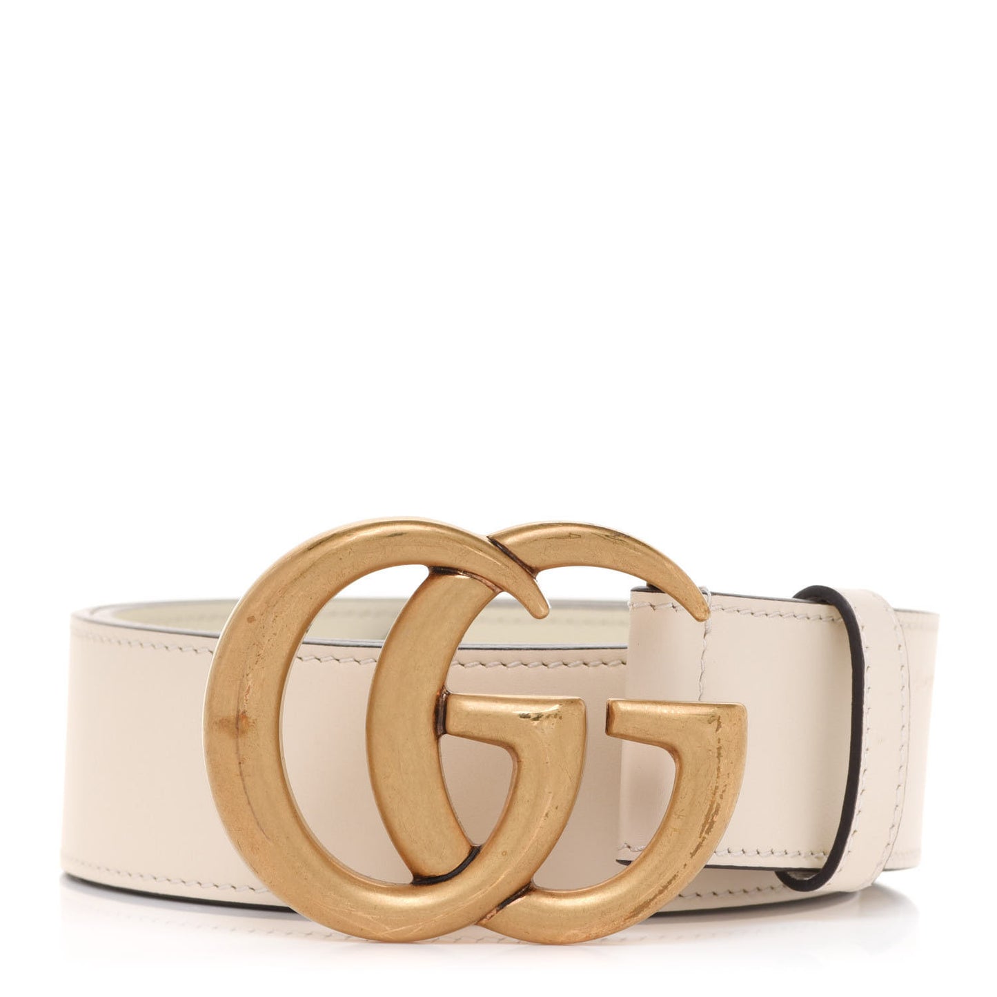 Calfskin Double G 40mm Belt 80 32 Mystic White